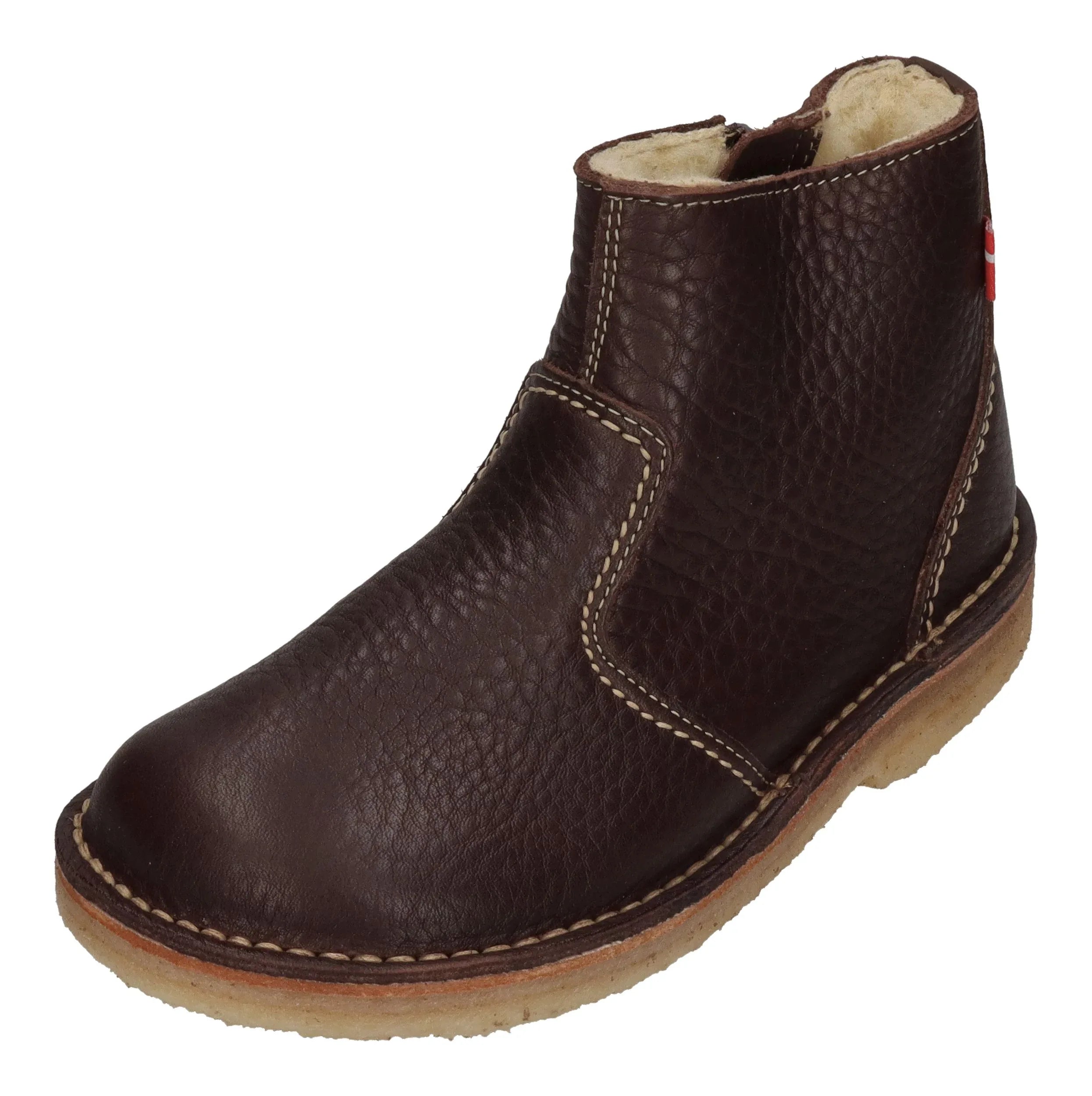 DUCKFEET gefütterte Damen Stiefeletten MIDDELFART choco – Shoedeal