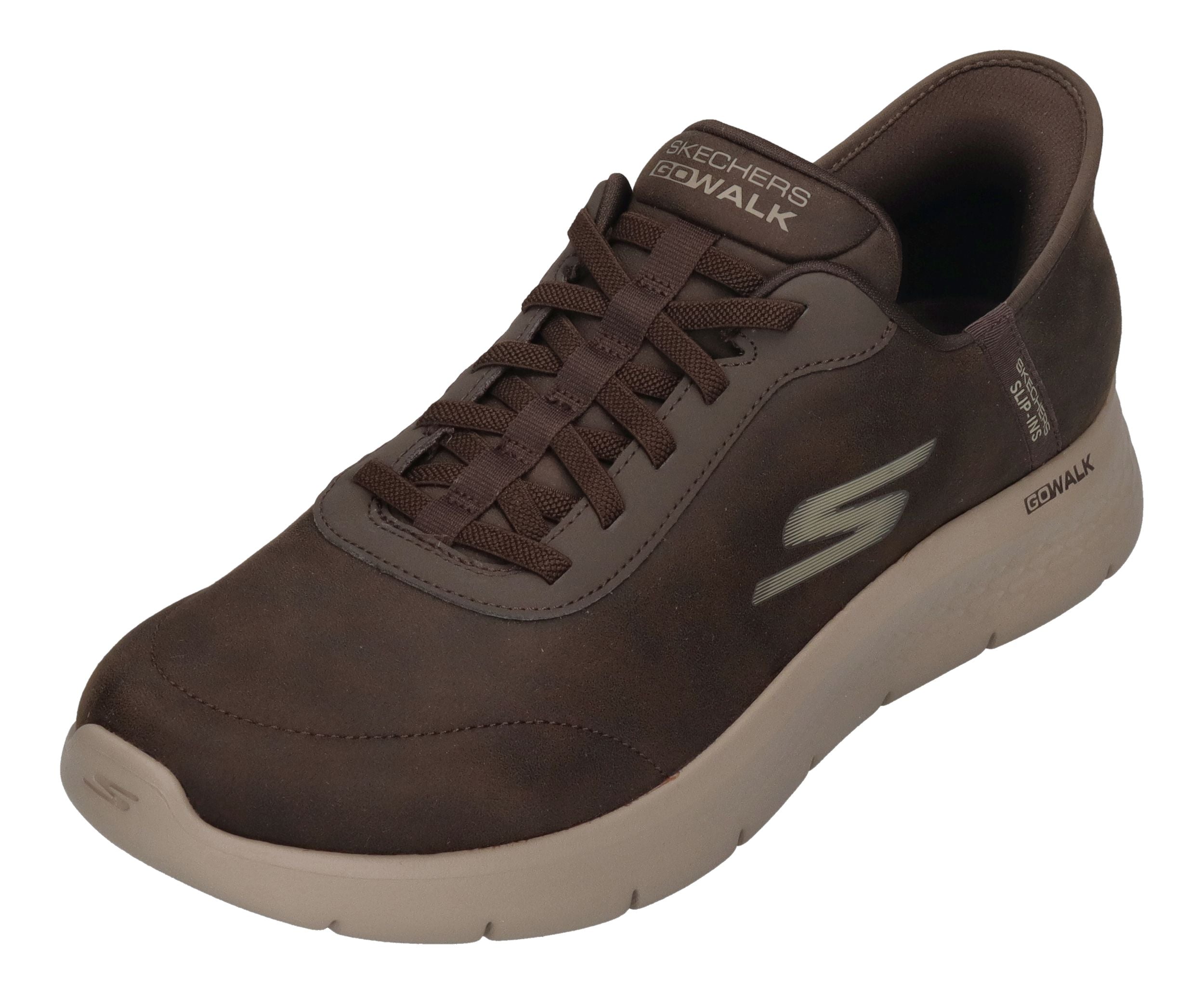 SKECHERS in Übergröße GO WALK FLEX HANDS UP 216326 BRN