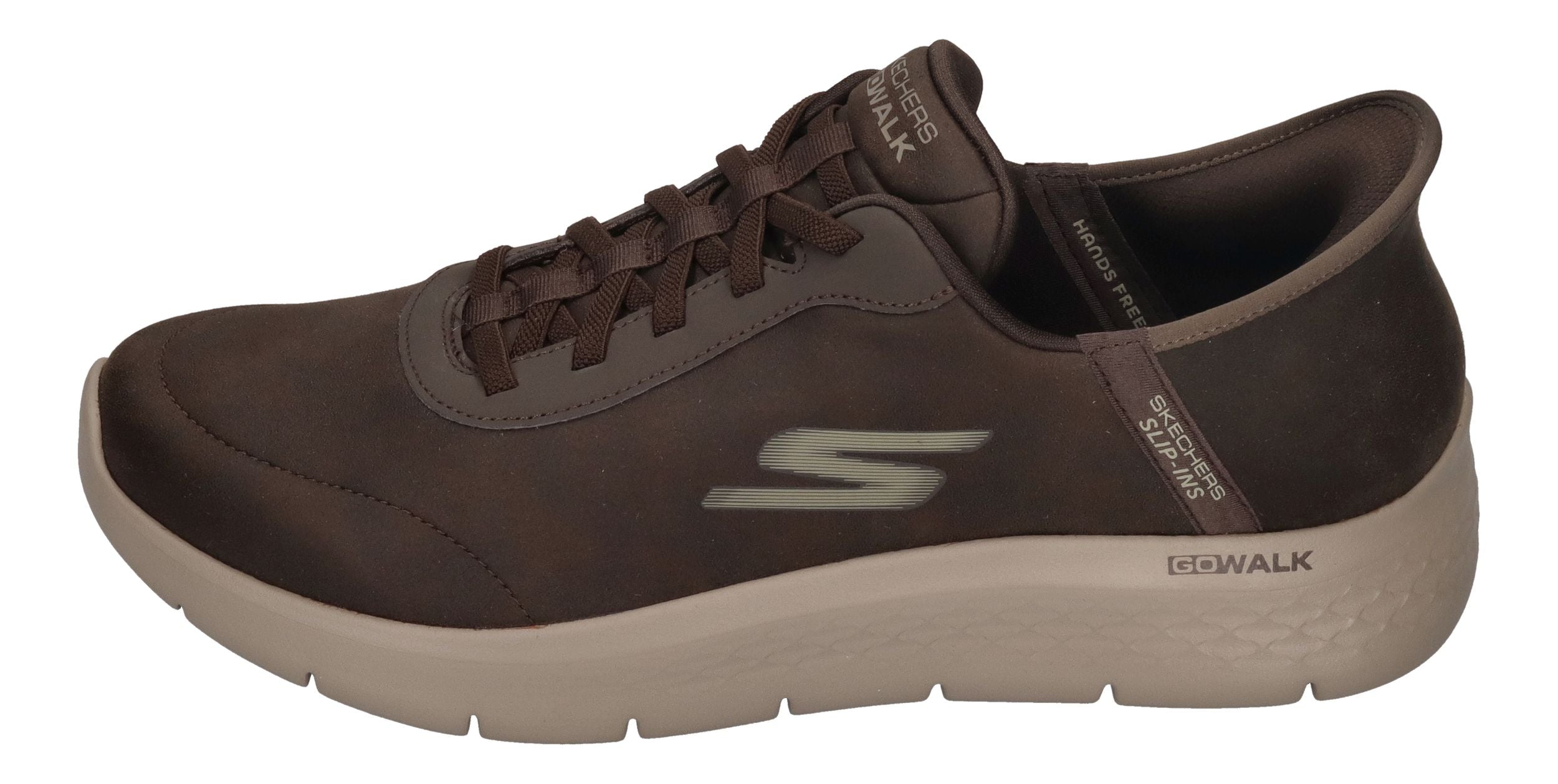 SKECHERS in Übergröße GO WALK FLEX HANDS UP 216326 BRN