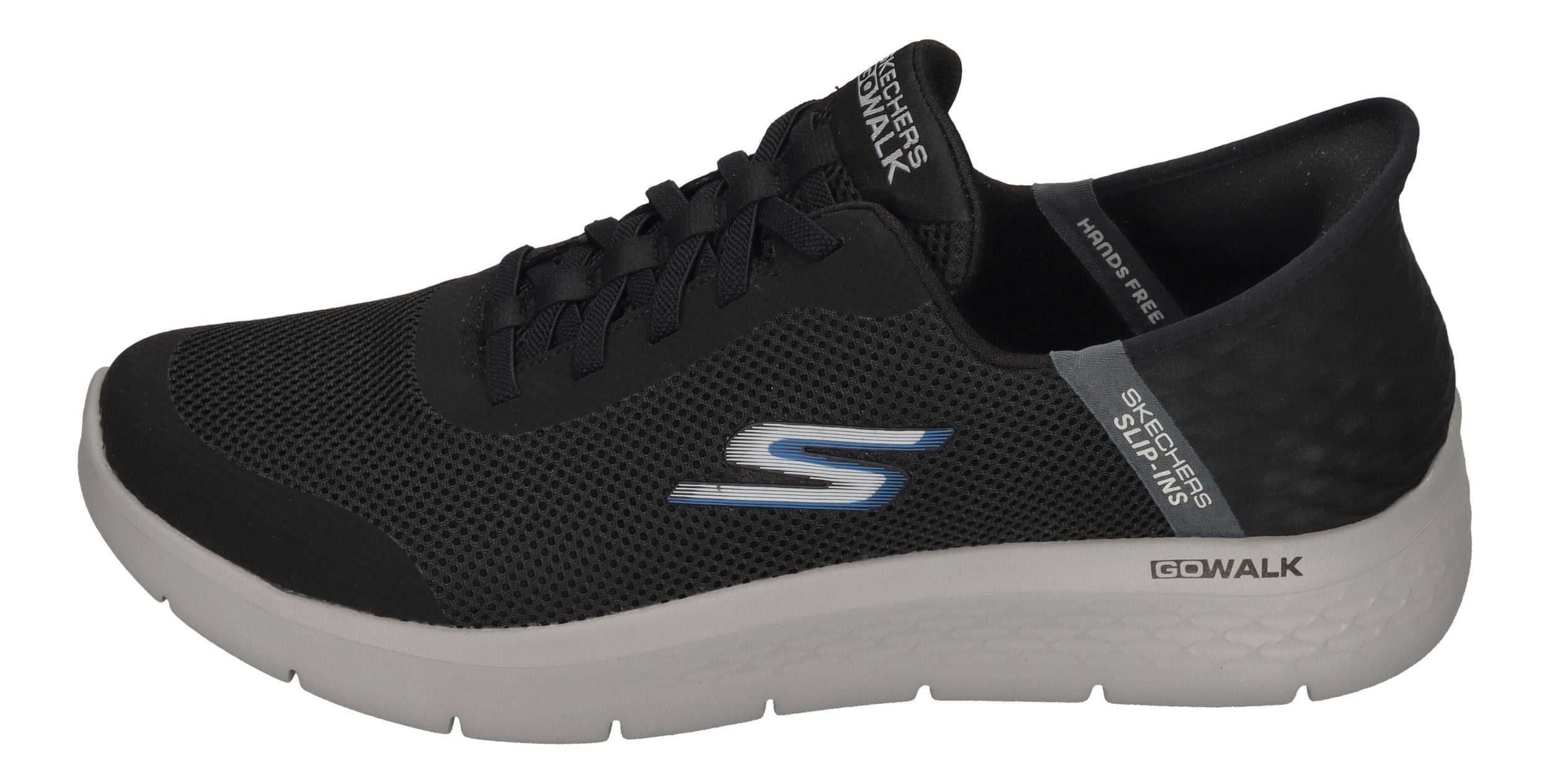 SKECHERS in Übergröße GO WALK FLEX HANDS UP 216324 BKGY