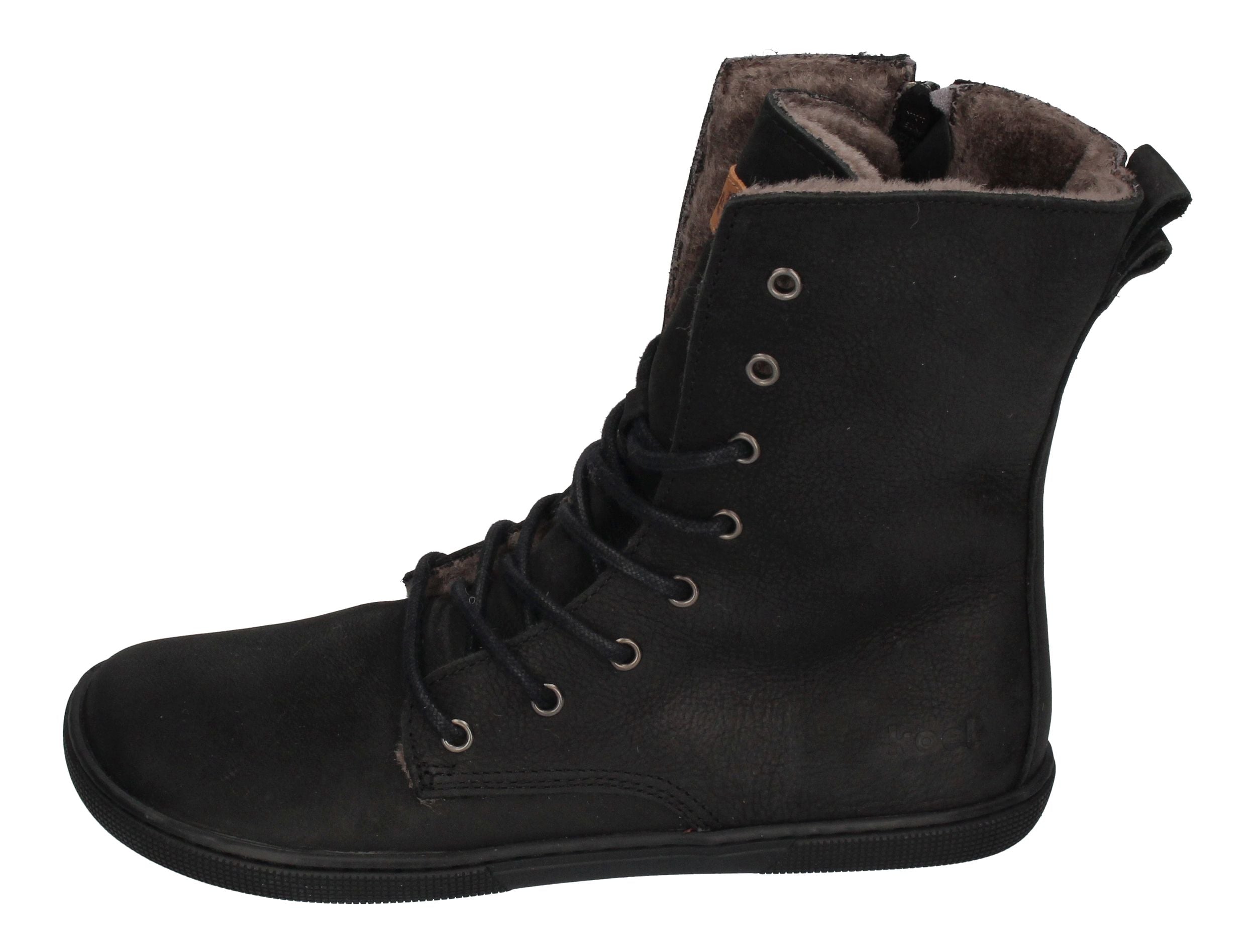 KOEL Damen Barefoot Booties mit Lammwolle FARO black-1
