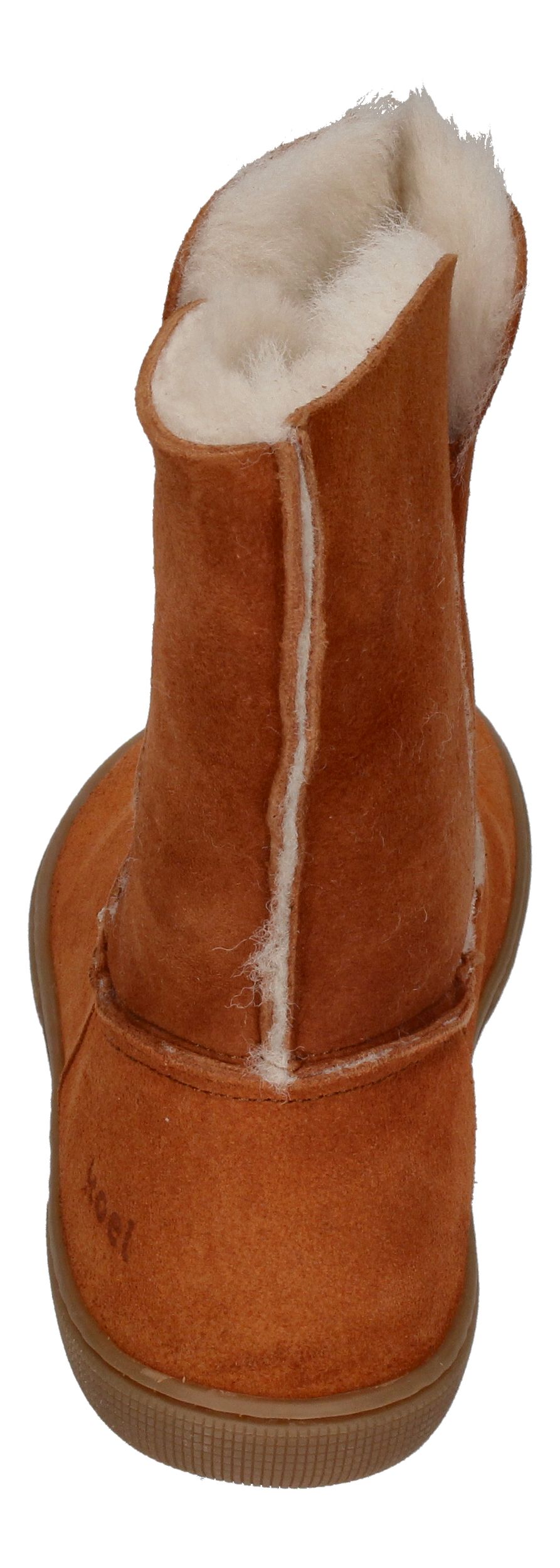 KOEL Damen - Lammwolle Barefoot Stiefel FINA - cognac-4