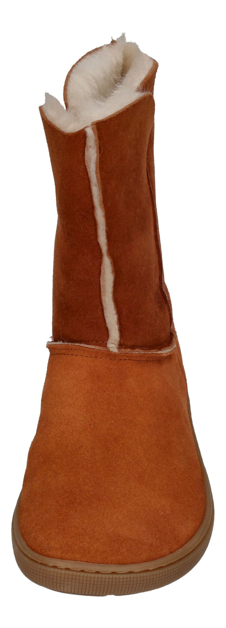 KOEL Damen - Lammwolle Barefoot Stiefel FINA - cognac-2
