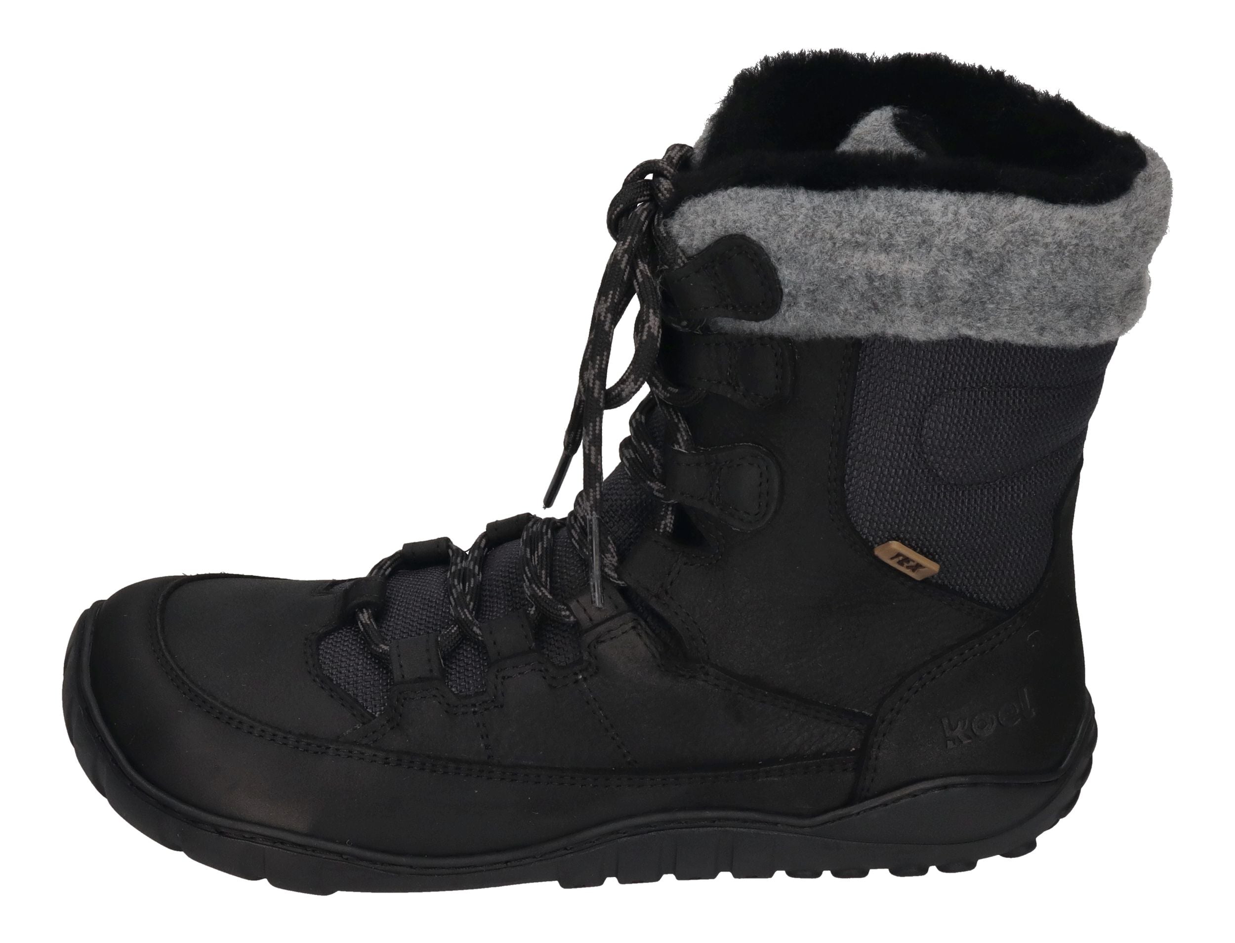 KOEL Damen Barefoot Stiefel LIAM TEX LAMBSWOOL  - black