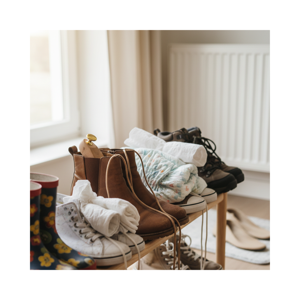 Nasse Tage, nasse Füße - so trocknest Du deine Schuhe richtig!