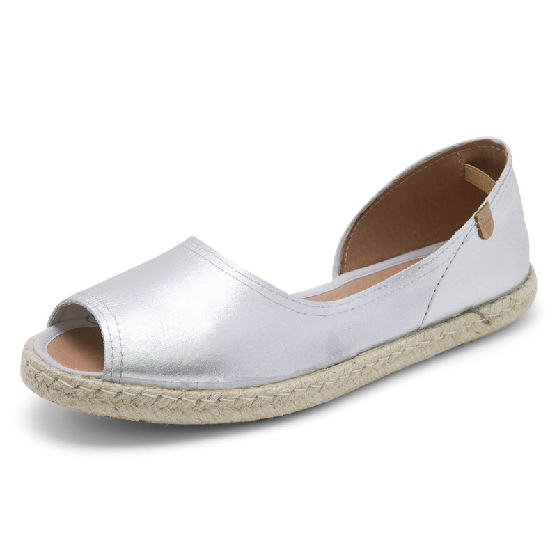 VERBENAS Damen Espadrilles CRUZ nucleo metal gal plata | Bester Preis, bester Style – shoedeal
