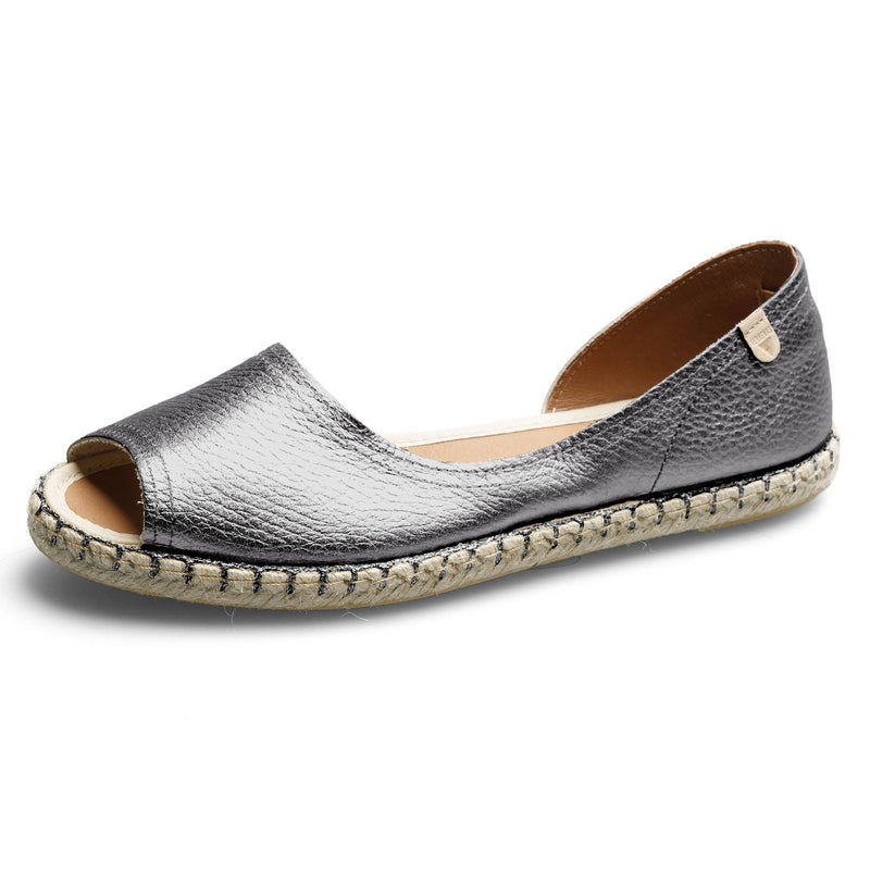 VERBENAS Damen Espadrilles CRUZ nucleo metal gal plomo | Bester Preis, bester Style – shoedeal