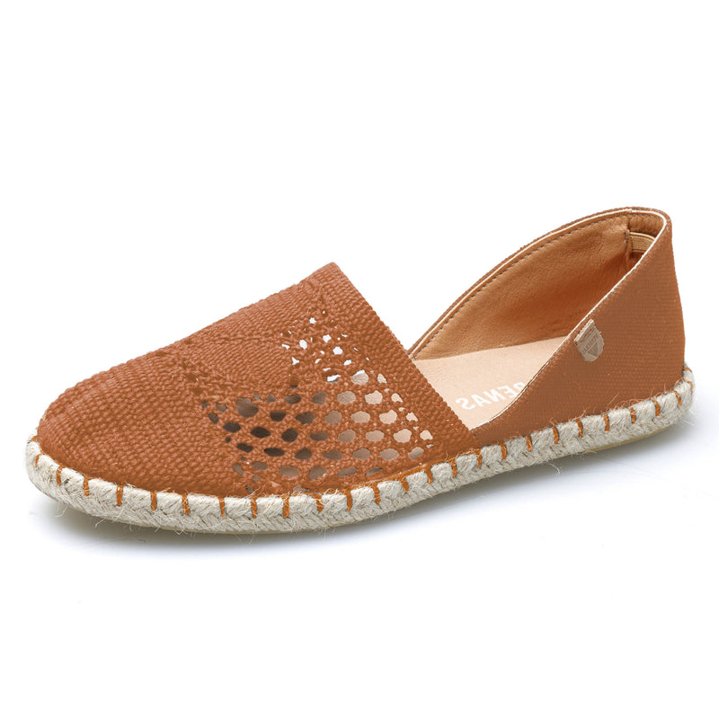 VERBENAS Damen Espadrilles CARMEN CROCHET LINO PARIS coral | Bester Preis, bester Style – shoedeal