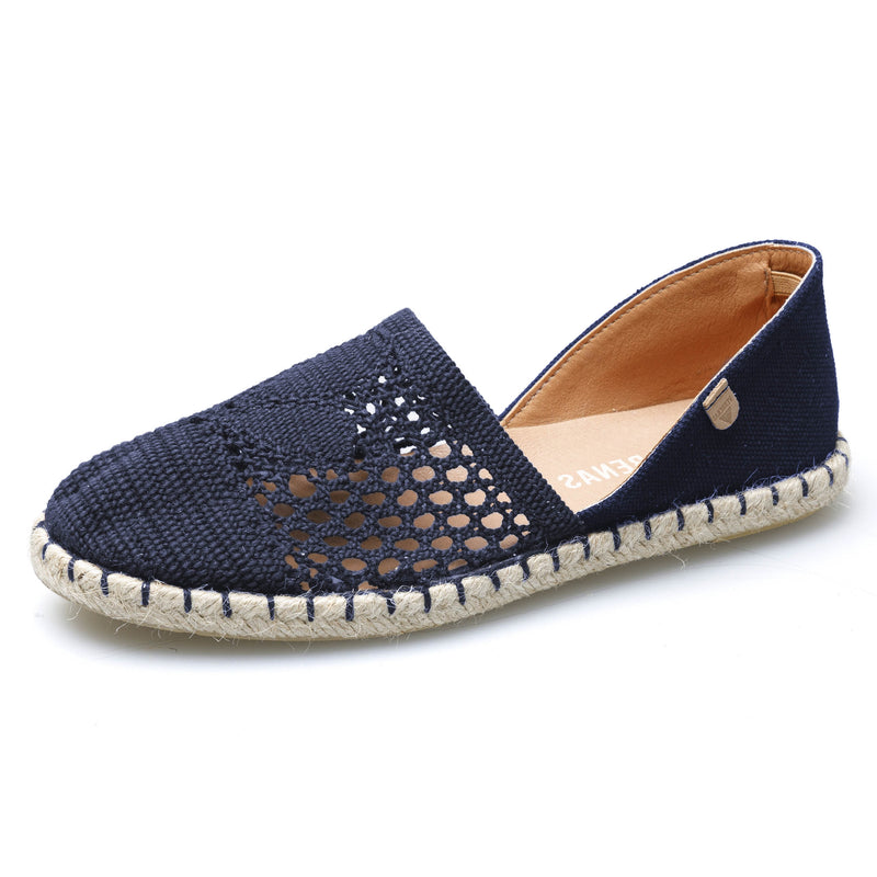 VERBENAS Damen Espadrilles CARMEN CROCHET LINO PARIS iris | Bester Preis, bester Style – shoedeal