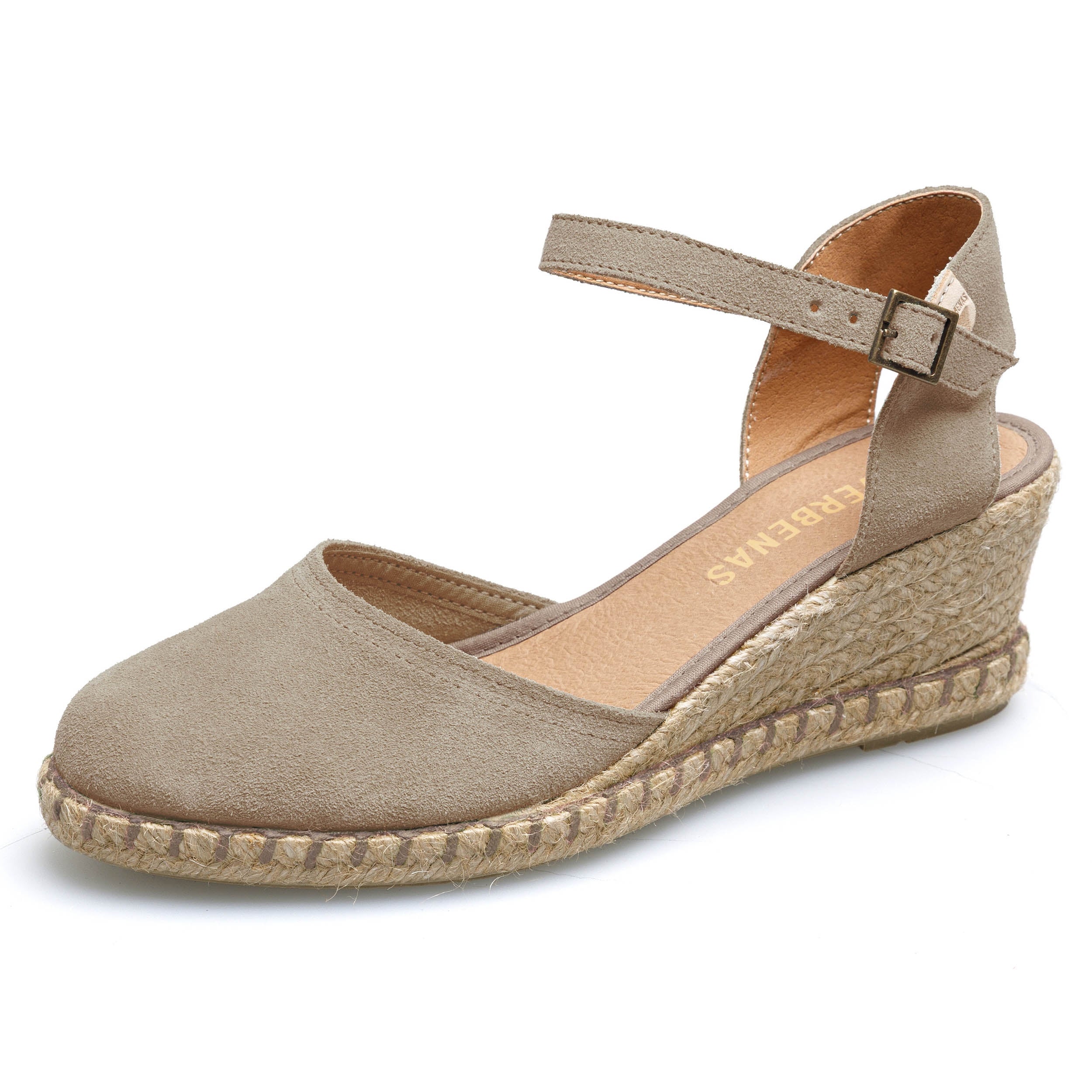 VERBENAS Damen Sandalette MALENA serraje tan piedra | Bester Preis, bester Style – shoedeal