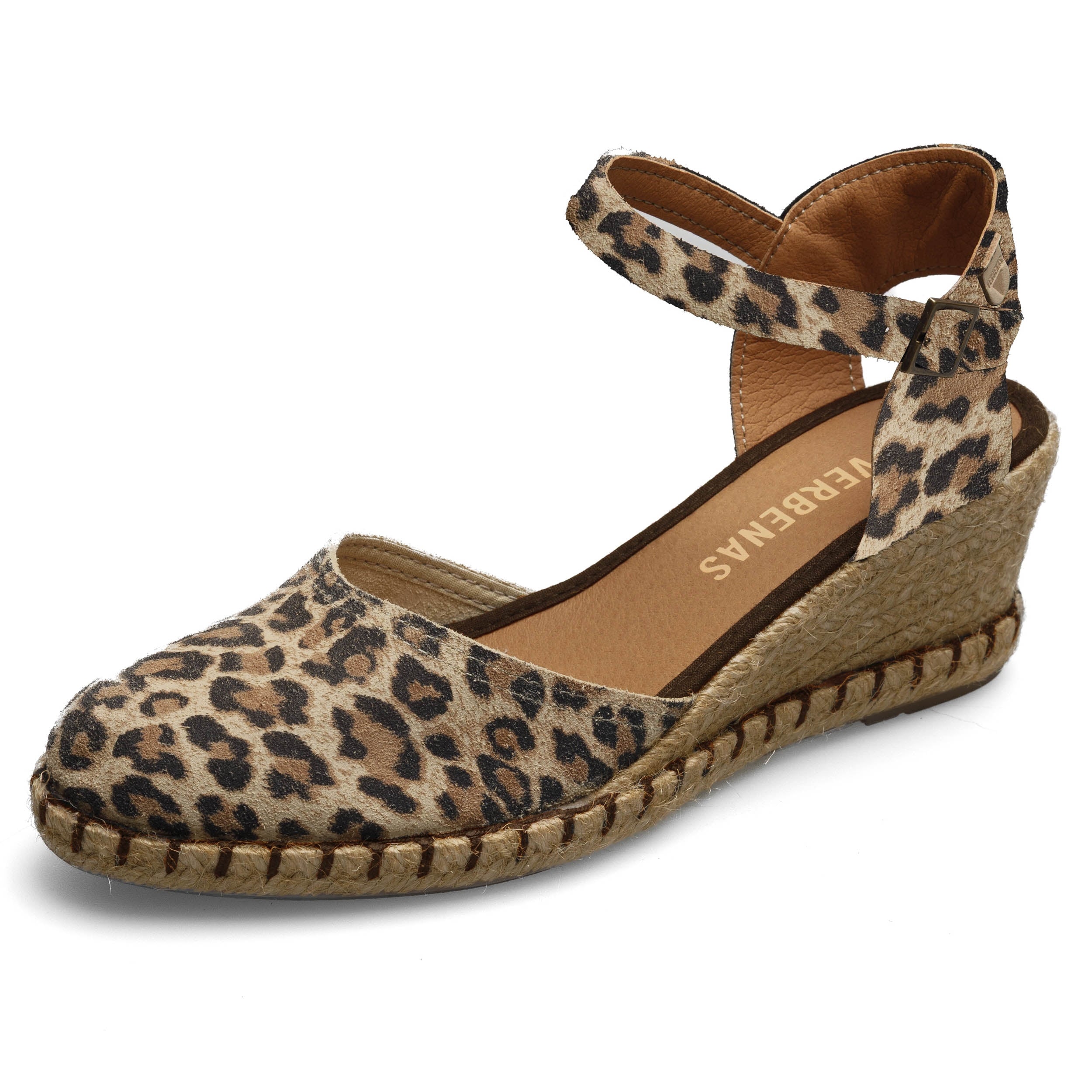 VERBENAS Damen Sandalette MALENA leo camel | Bester Preis, bester Style – shoedeal