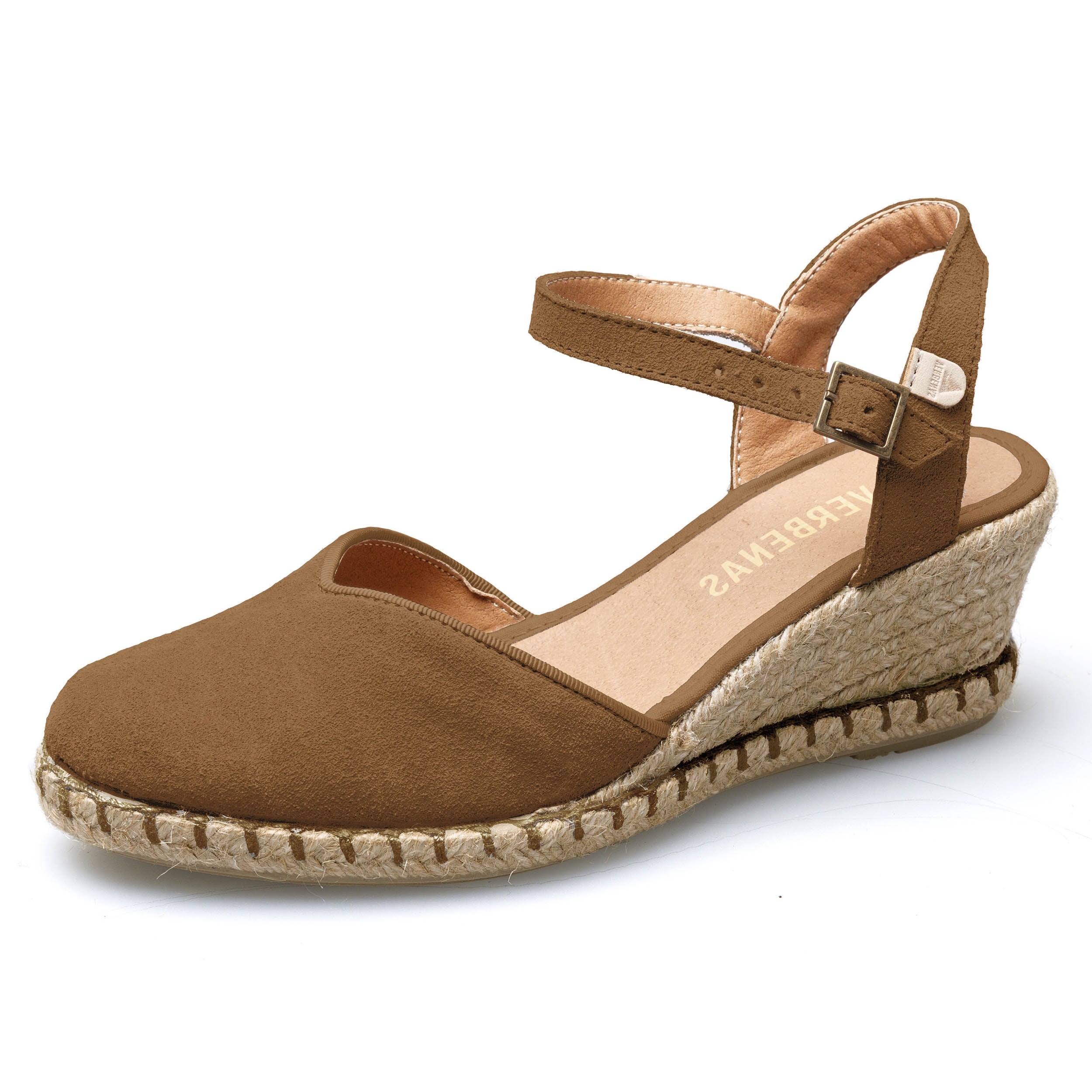 VERBENAS Damen Sandalette MAGGIE serraje tan moccha | Bester Preis, bester Style – shoedeal