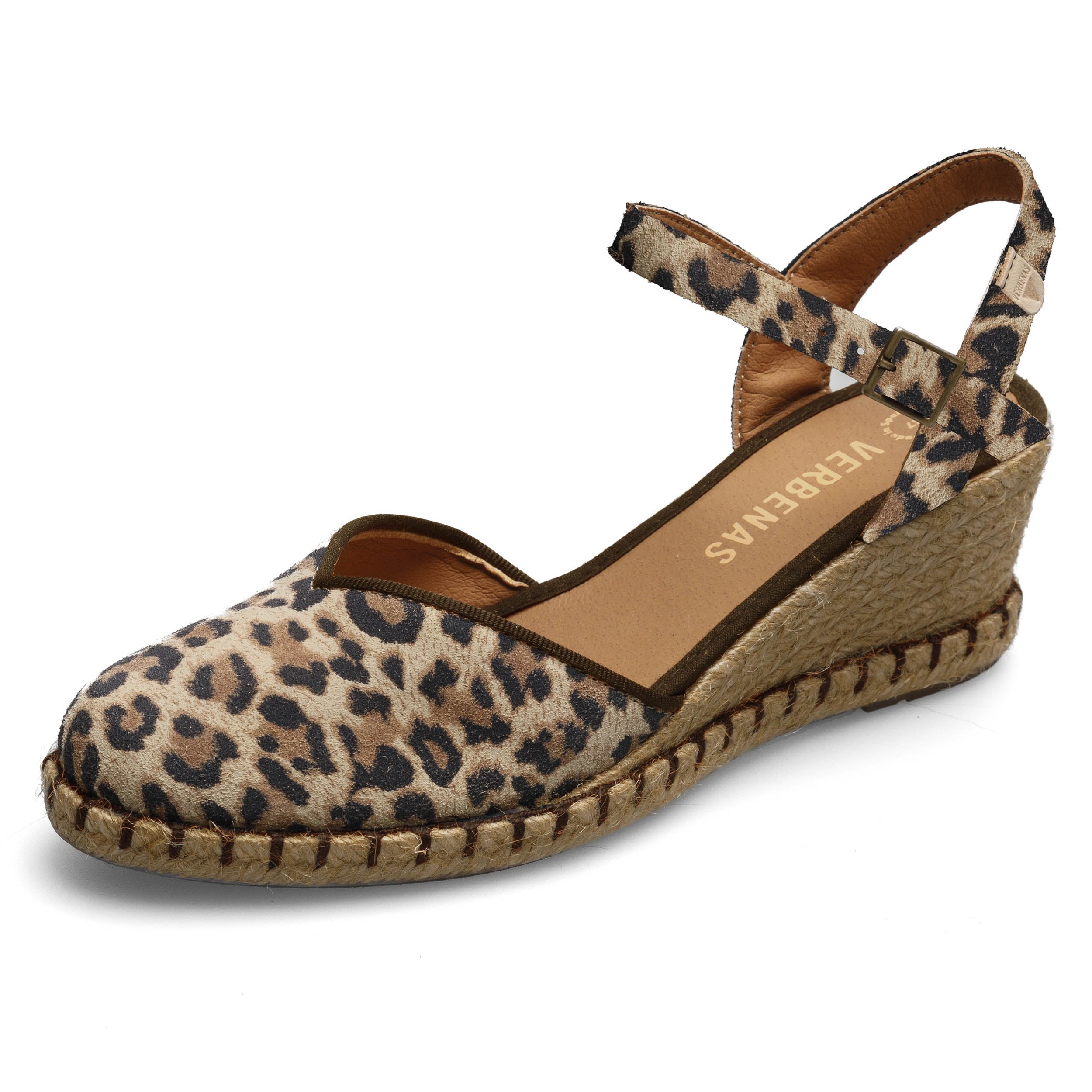 VERBENAS Damen Sandalette MAGGIE leo camel | Bester Preis, bester Style – shoedeal