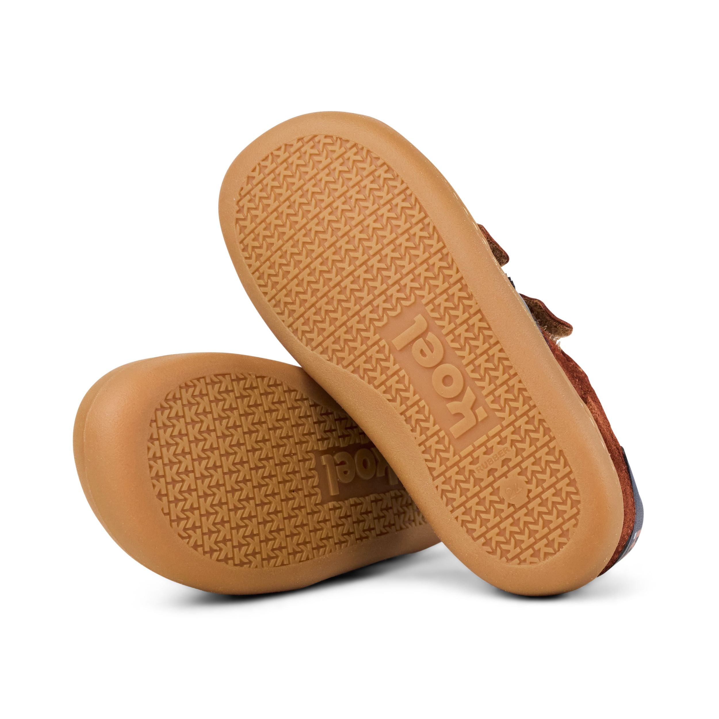 KOEL Barefoot Kinder Sneakers BALI SUEDE 3.0 cognac