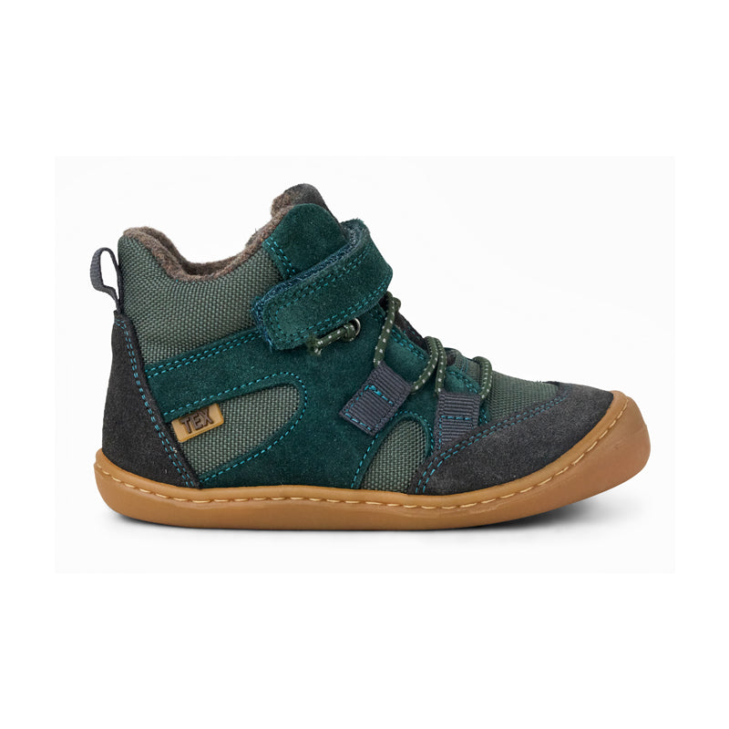 KOEL Kinder gefütterte Barefoot Booties BEAU MERINO grey