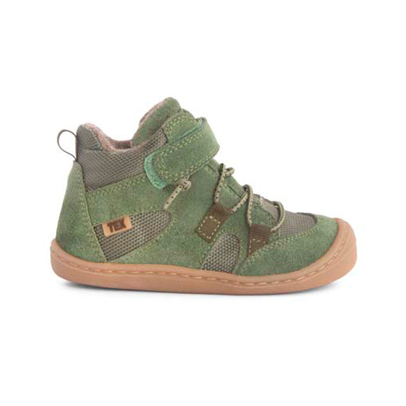 KOEL gefütterte Barefoot Kinderschuhe BEAU MERINO - olive