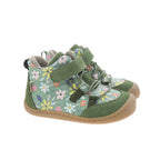 KOEL gefütterte Barefoot Kinderschuhe BEAU PRINTS - green