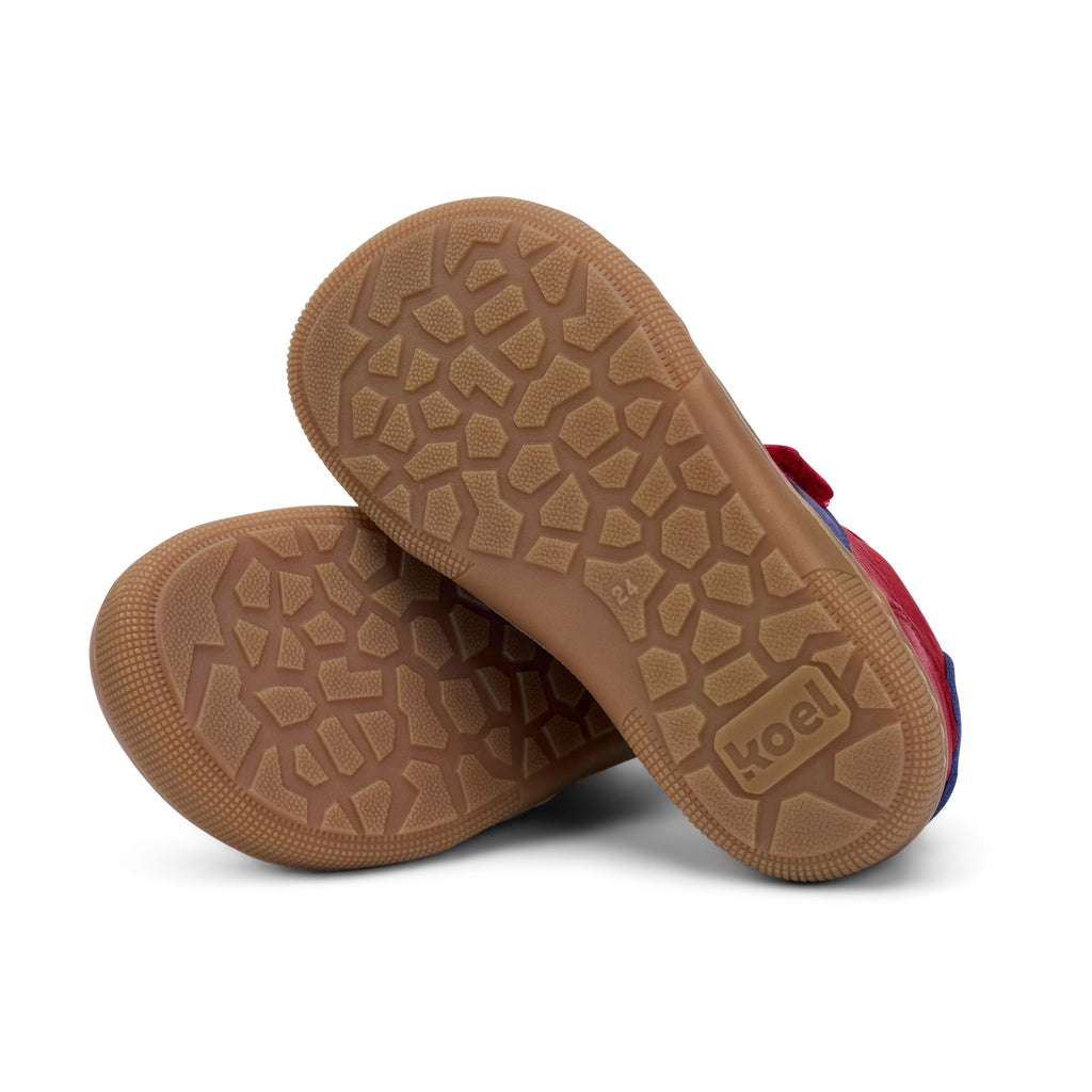 KOEL Barefoot Kinder Sneakers DYLAN LEATHER 121 red