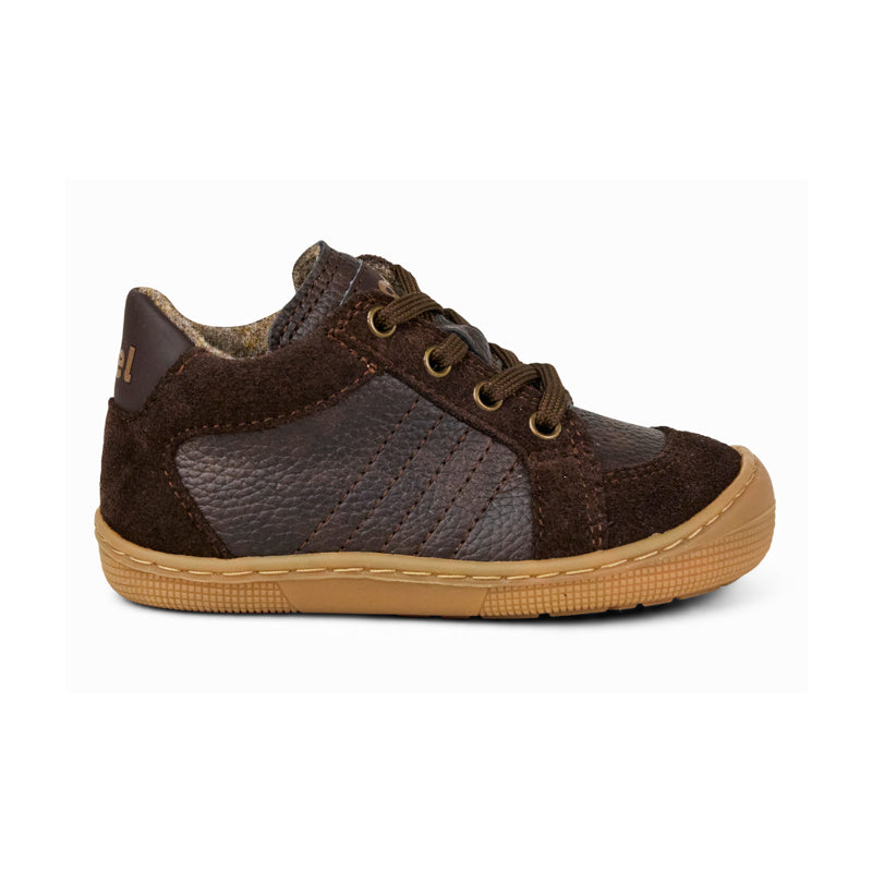 KOEL Barefoot gefütterte Kinder Sneakers DION WOOL brown
