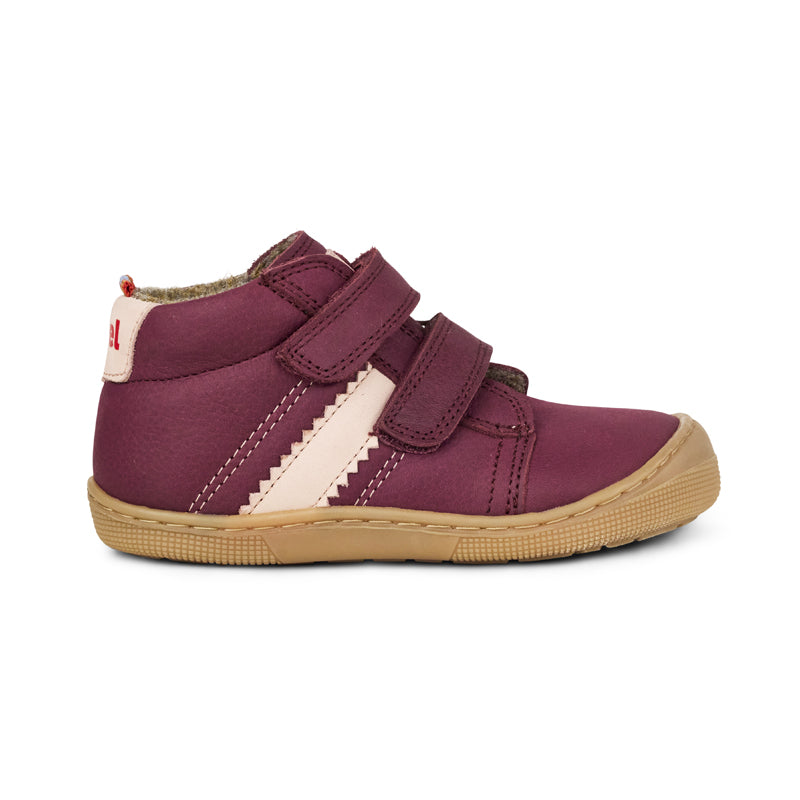 KOEL Barefoot Kinder Übergangsschuhe Sneakers DAVID 3.0 WOOL bordo