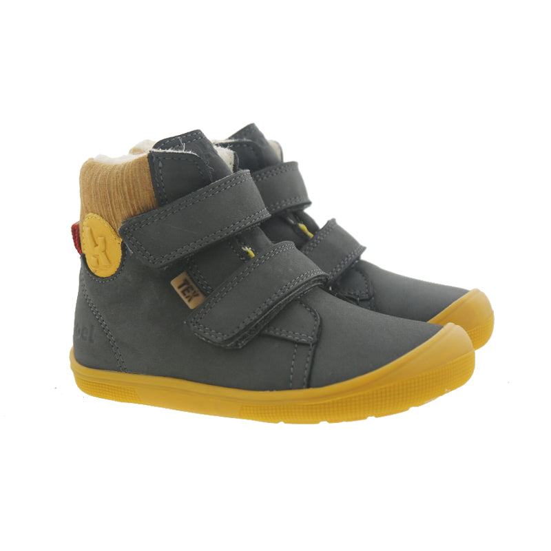 KOEL Barefoot Kinderstiefel - DEAN 2.0 WP WOOL 07T041 - dark grey - SALE
