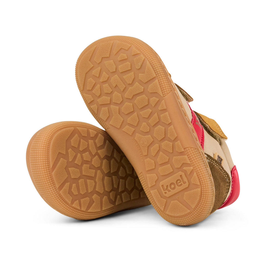 KOEL Barefoot Kinder Sneakers DARI COTTON taupe