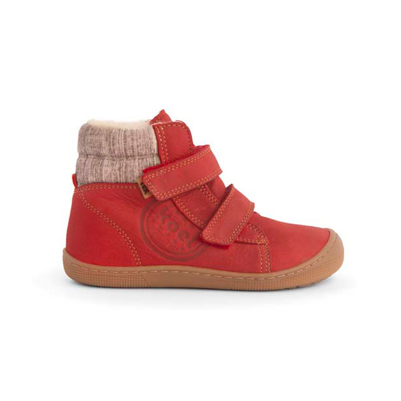 KOEL Barefoot Kinderstiefel - DEAN 2.0 WP WOOL 07T049 - red