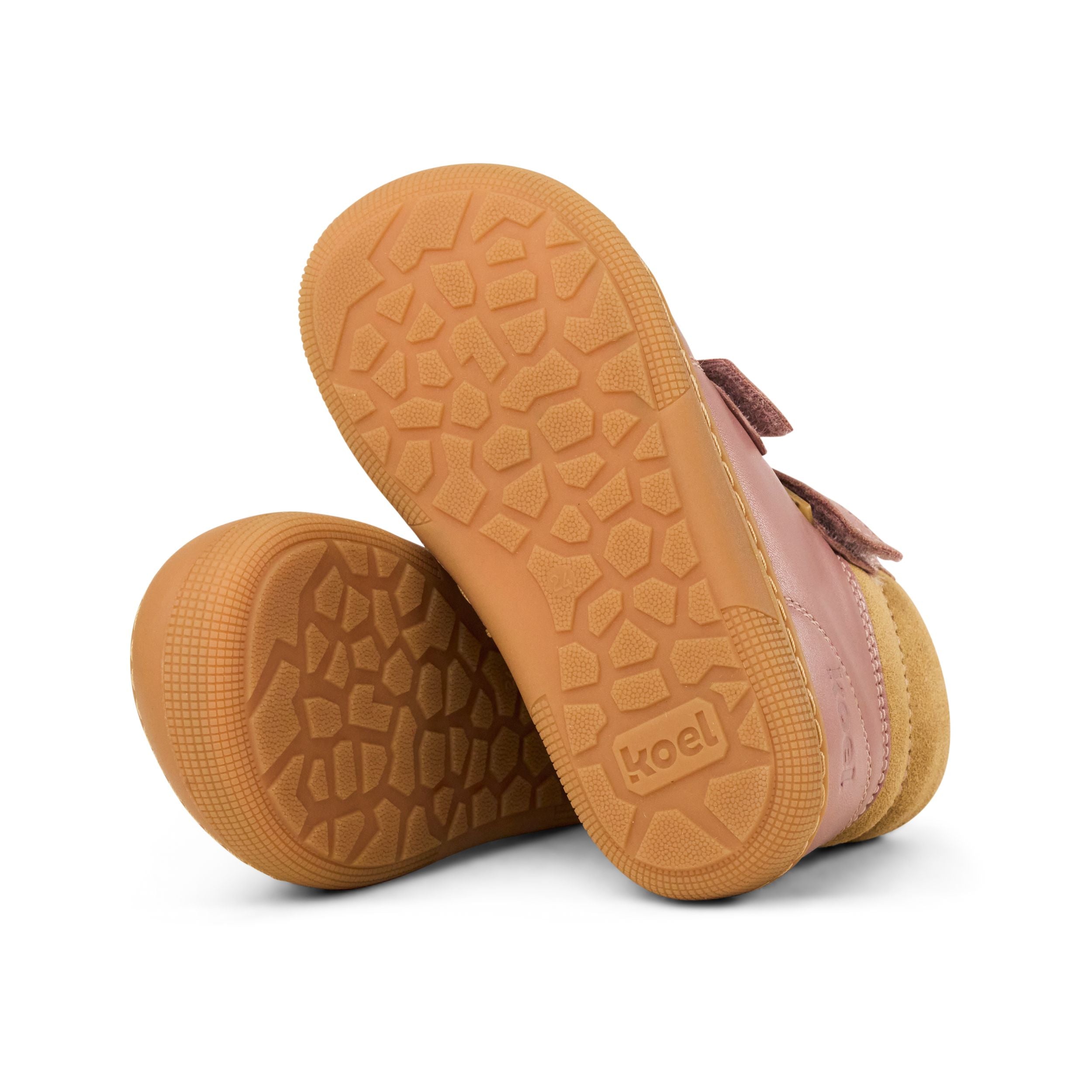 KOEL Barefoot Kinderstiefel - DEMIL WOOL 07T053 - old rose