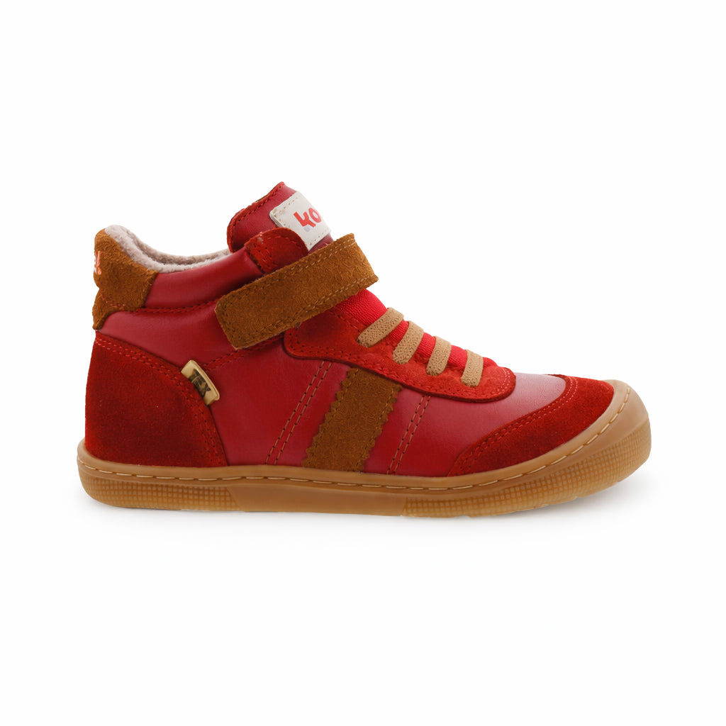 KOEL Barefoot Kinder Übergangsschuhe Sneakers DANIEL 3.0 SUEDE red