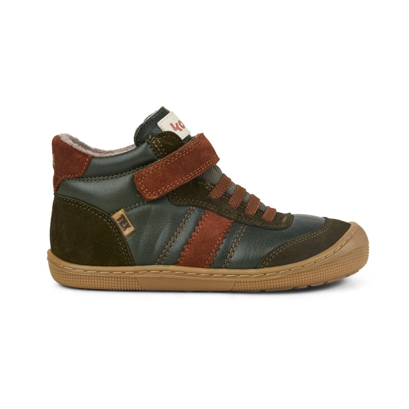 KOEL Barefoot Kinder Übergangsschuhe Sneakers DANIEL 3.0 SUEDE green