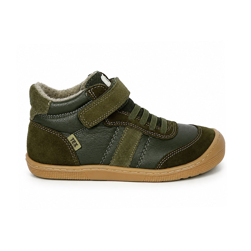 KOEL Barefoot Kinder Übergangsschuhe Sneakers DANIEL 3.0 SUEDE khaki