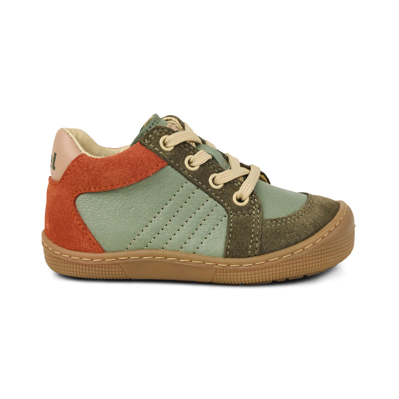 KOEL Barefoot Kinder wasserabweisende Sneakers DION TEX olive