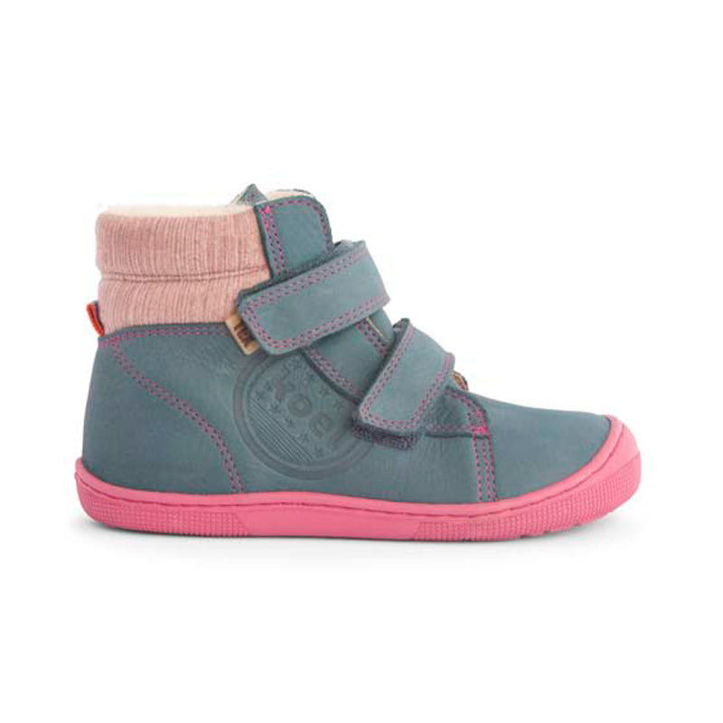 KOEL Barefoot Kinderstiefel - DEAN 2.0 WP WOOL 07T049 - turquoise