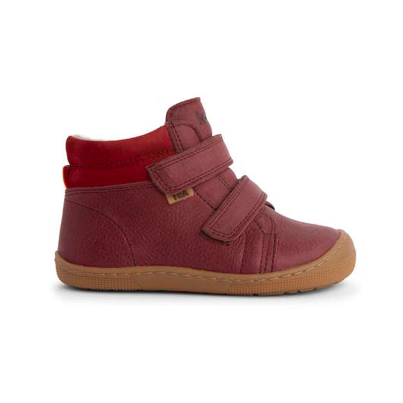 KOEL Barefoot Kinderstiefel - DARVO TEXTIL - bordo
