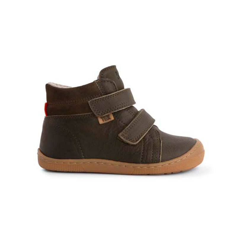 KOEL Barefoot Kinderstiefel - DARVO TEXTIL - olive