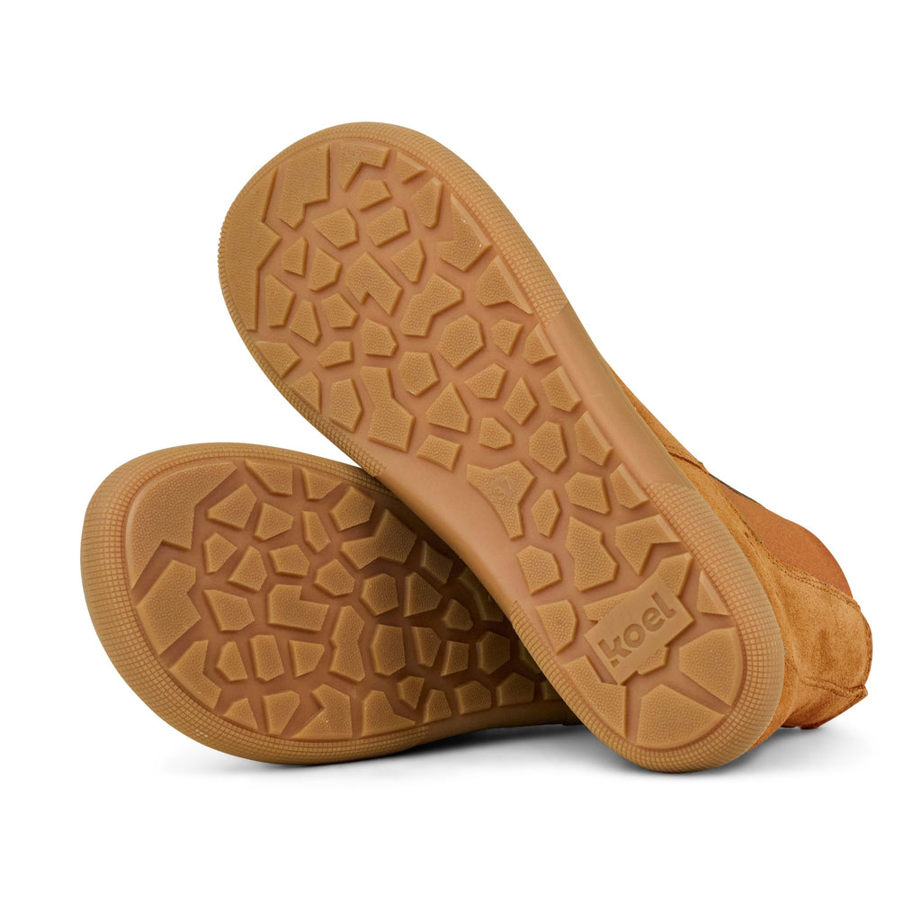 KOEL Damen Barefoot  Booties FILAS SUEDE cognac