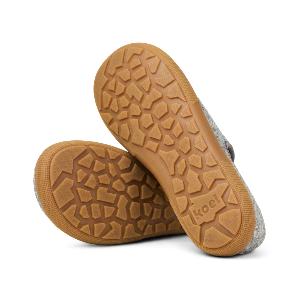 KOEL Barefoot Damen Slipper MERINO - grey