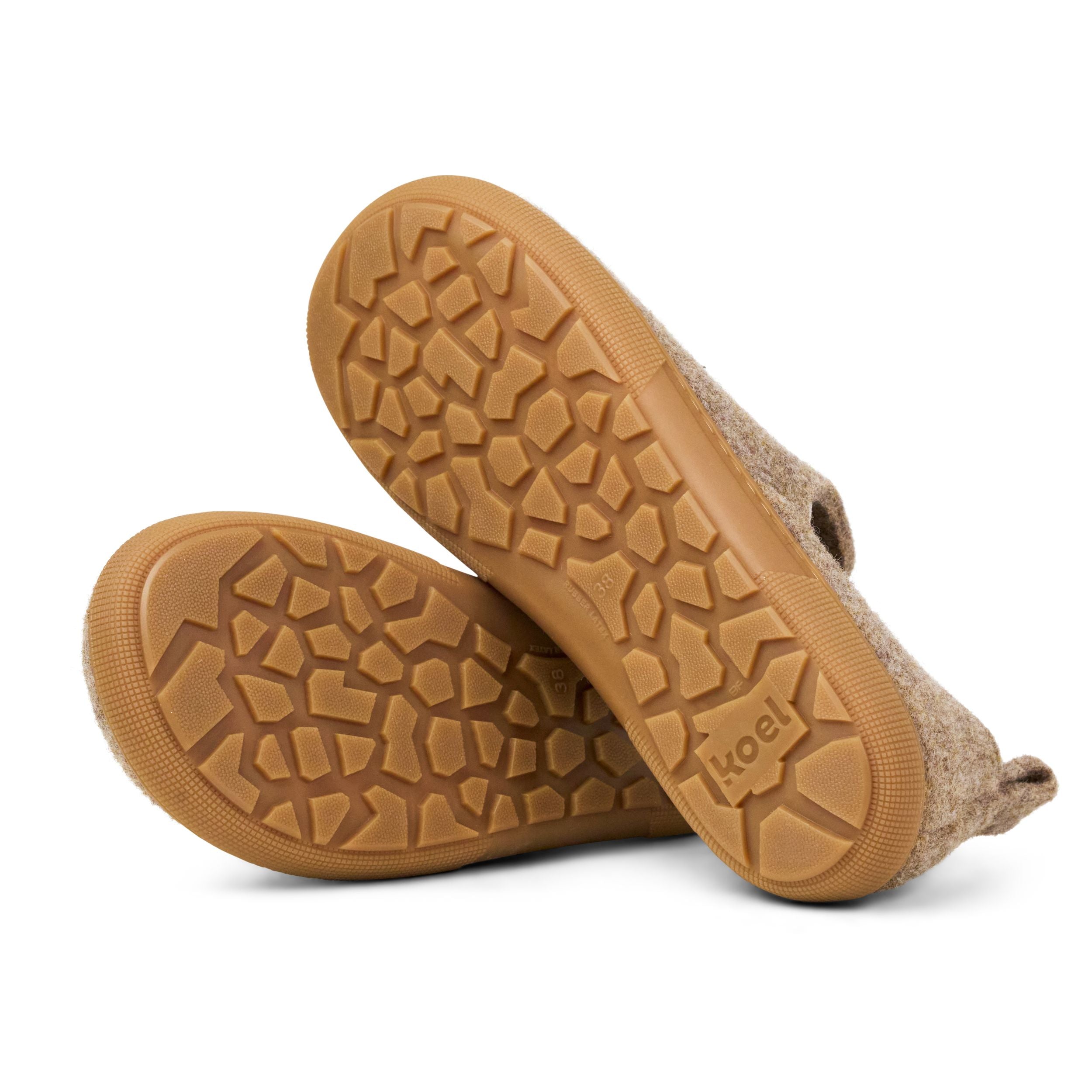 KOEL Barefoot Damen Slipper MERINO - taupe