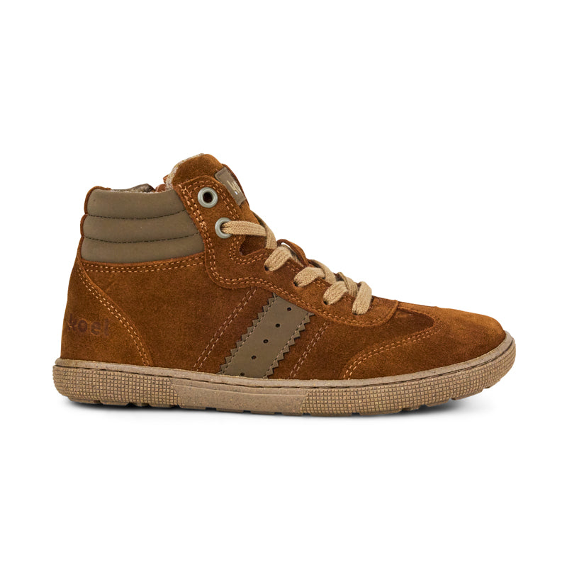 KOEL Barefoot Kinder Übergangsschuhe Sneakers bis Größe 41 DREW FELT cognac