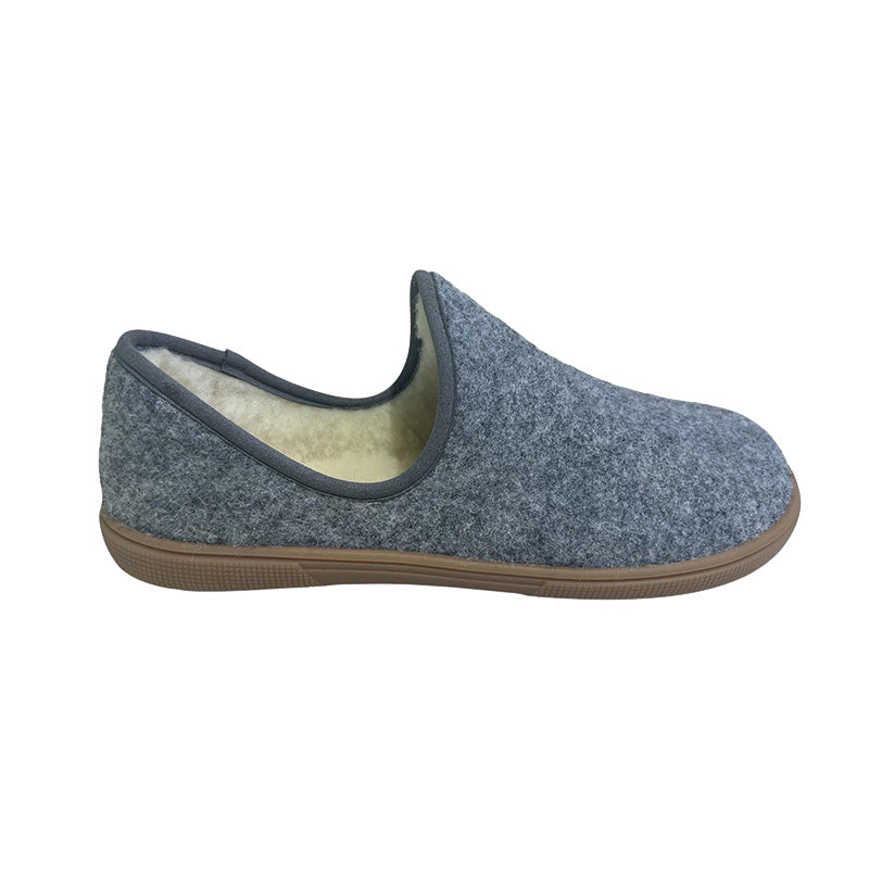 KOEL Damen Barfußschuhe Hausschuhe MERINO - grey