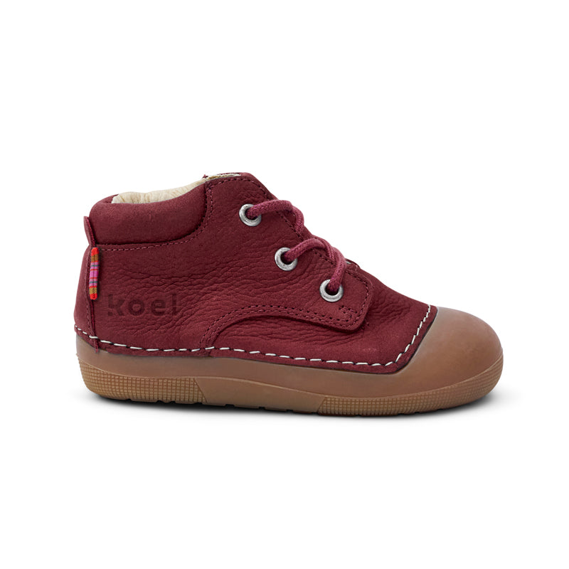 KOEL Barefoot Kinder Sneakers AVERIY LEATHER bordo