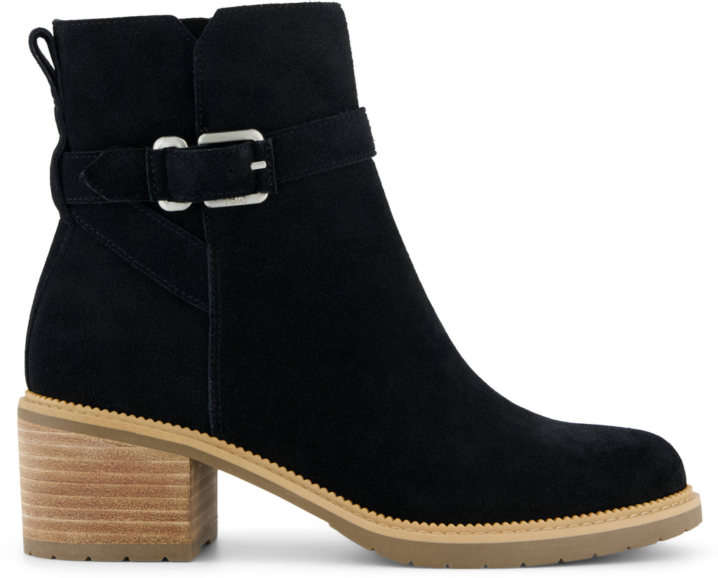 TOMS Damenschuhe - Stiefeletten HAILEY BUCKLE WR 10022549 black suede