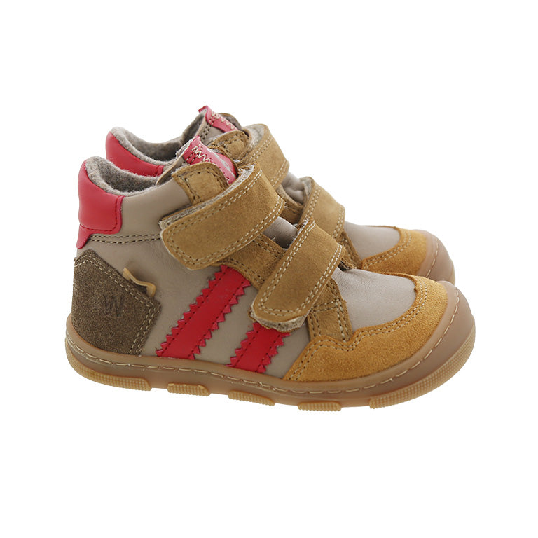 KOEL Barefoot Kinderschuhe - KALI LEATHER extra weit - taupe