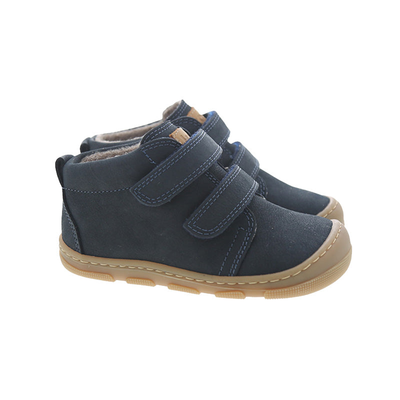 KOEL Barefoot Kinderschuhe - KARI WOOL extra weit - navy