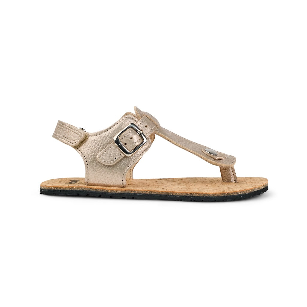 KOEL Barefoot Kinder Sandalen ABRIANA METALLIC champagne | Bester Preis, bester Style – shoedeal