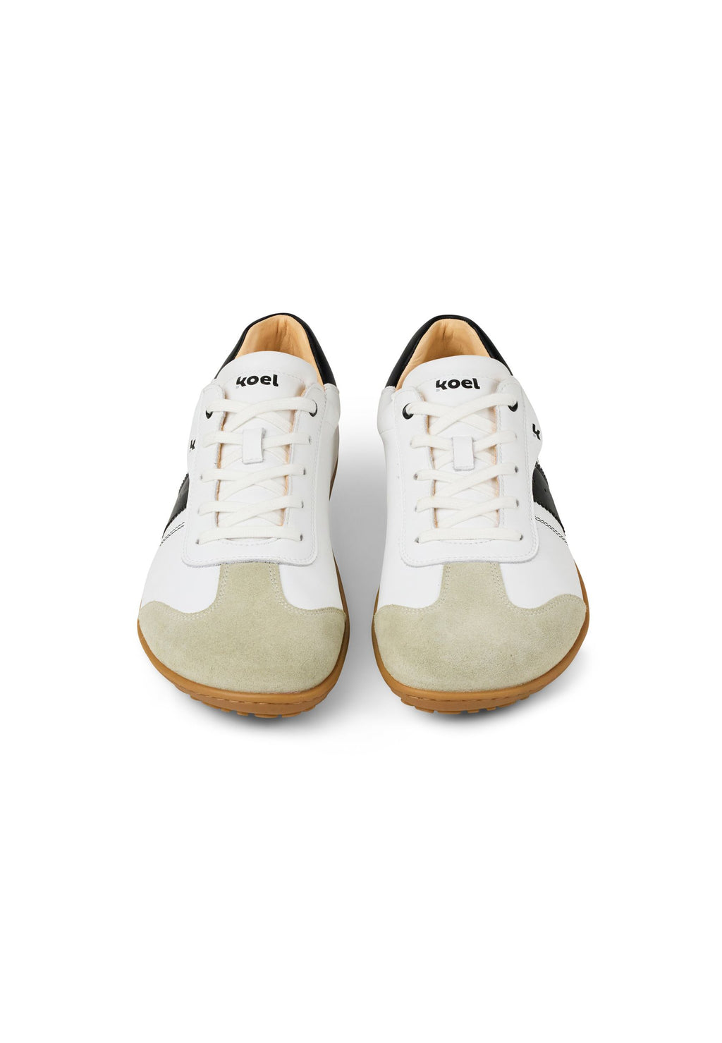 KOEL Herren Barefoot Sneakers ILO NAPA SUEDE 3.0 off white black