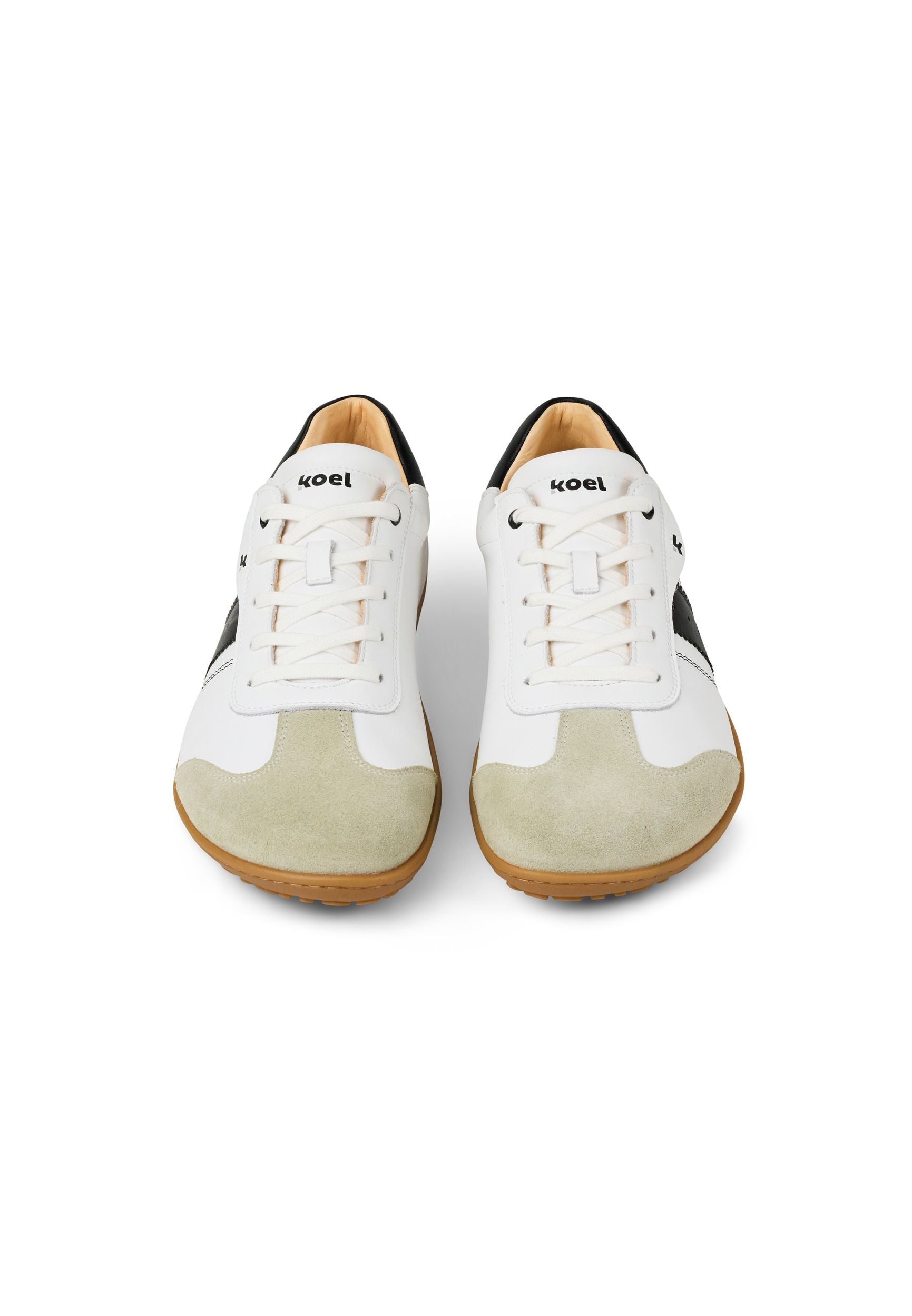 KOEL Herren Barefoot Sneakers ILO NAPA SUEDE 3.0 off white black