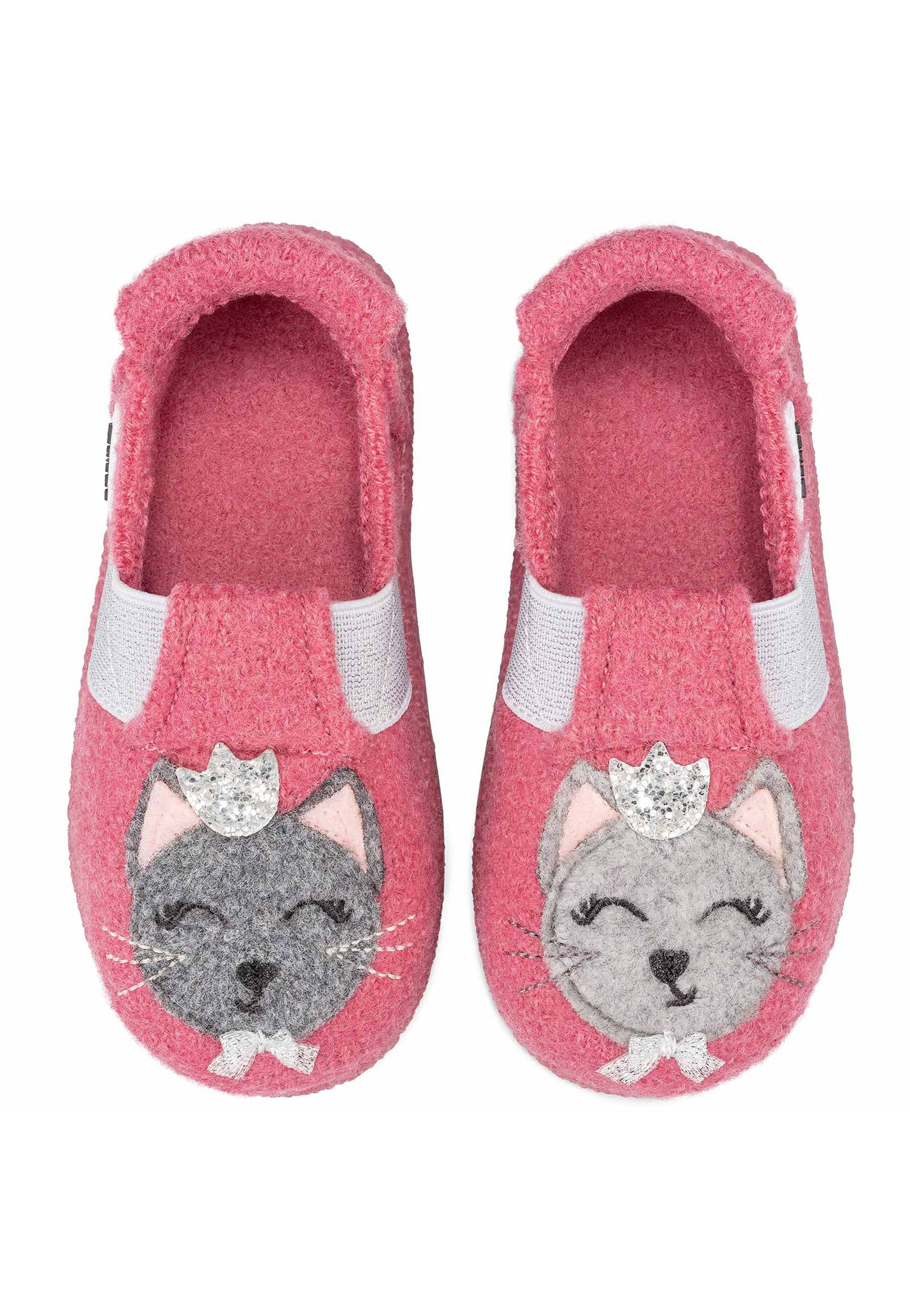 NANGA Kinder Hausschuhe Schurwolle ARISTOKITTY 2.0 azalee
