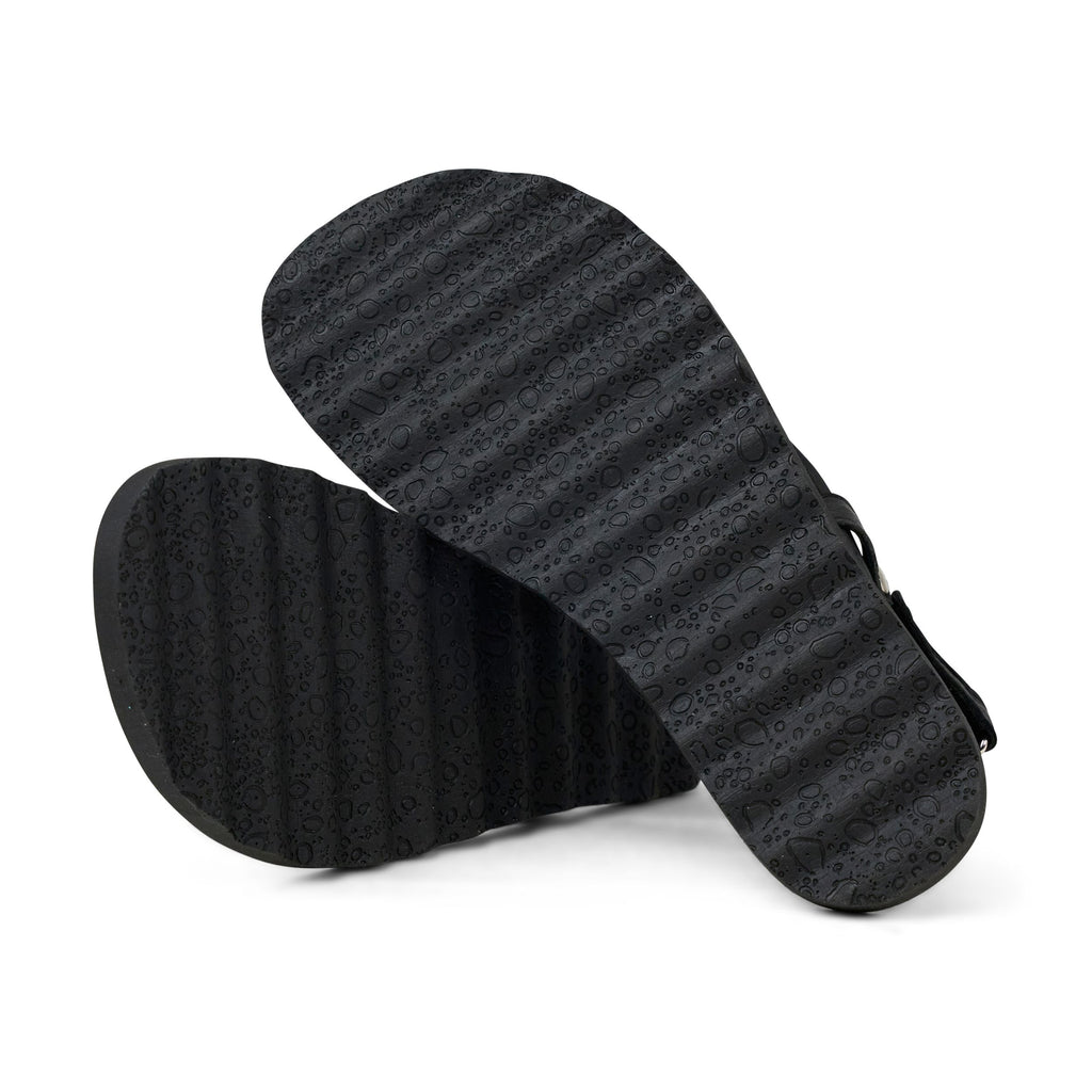KOEL Damen Barefoot Zehentrenner Sandalen WAVE black
