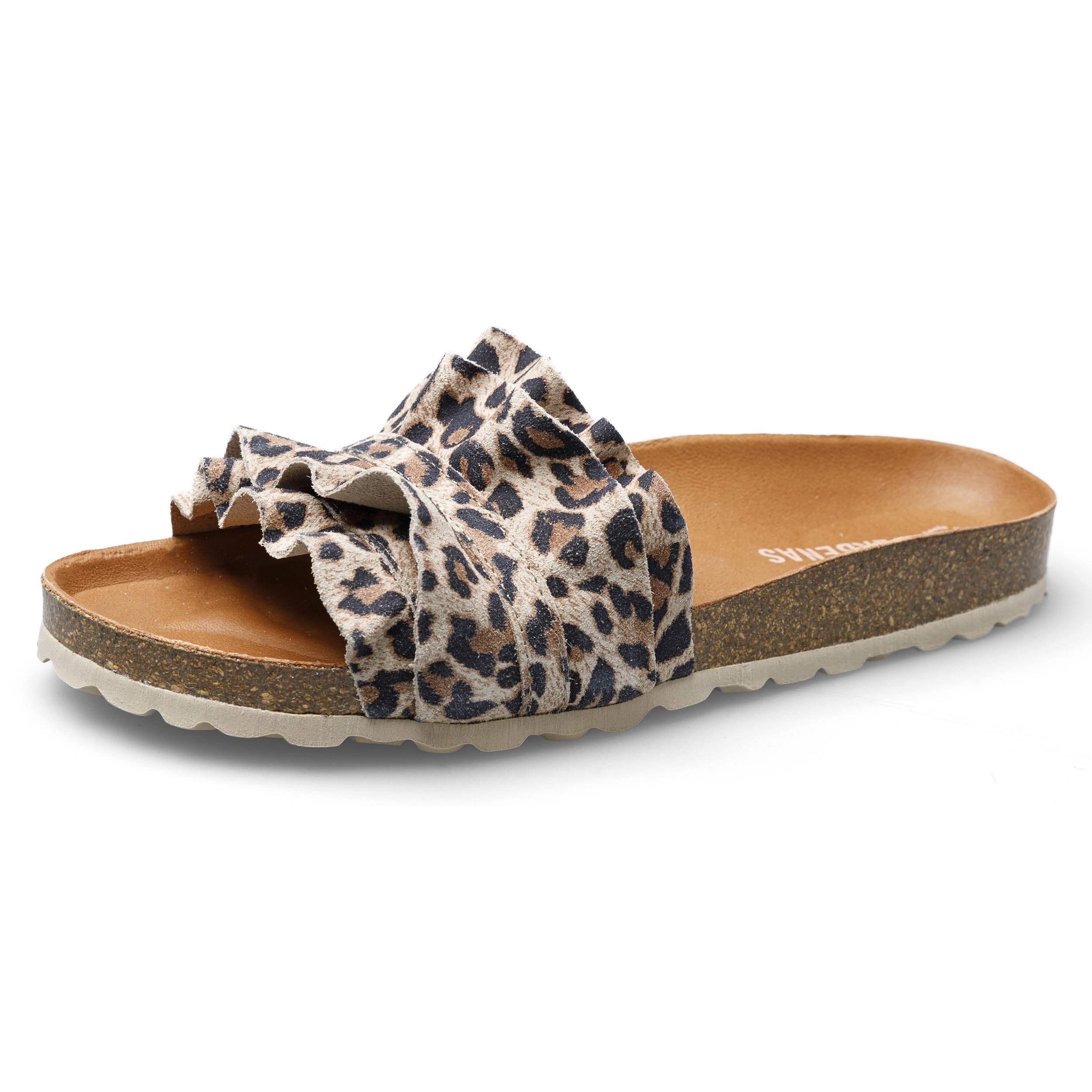 VERBENAS Damen Pantoletten ROCIO serraje volante leo grande | Bester Preis, bester Style – shoedeal